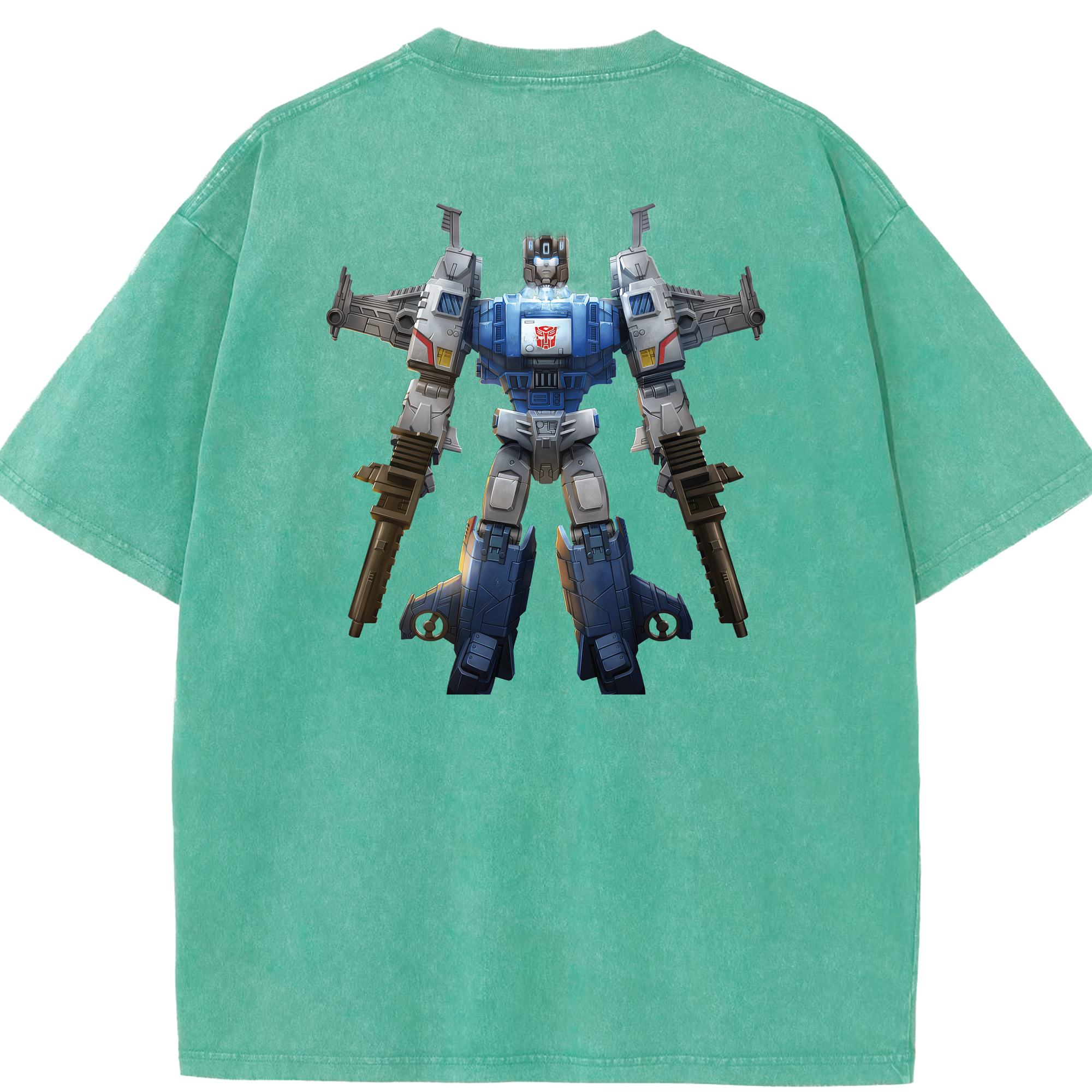 （画像用） Transformers トランスフォーマー 綿100% ヴィンテージ風 半袖Tシャツ（背面プリント）